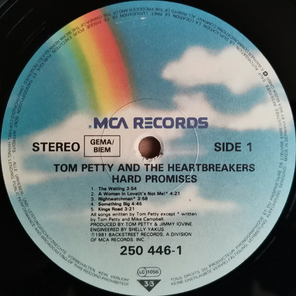 Tom Petty And The Heartbreakers : Hard Promises (LP, Album, RE)