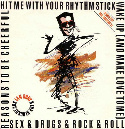 Ian Dury And The Blockheads : Hit Me With Your Rhythm Stick (Remixed By Paul Hardcastle) (12")