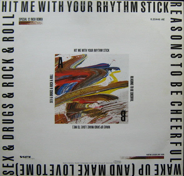 Ian Dury And The Blockheads : Hit Me With Your Rhythm Stick (Remixed By Paul Hardcastle) (12")