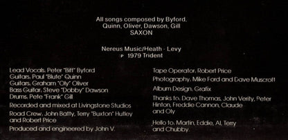 Saxon : Saxon (LP, Album)