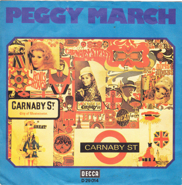 Peggy March : Happy End Im Hofbräuhaus / In Der Carnaby Street (7", Single)