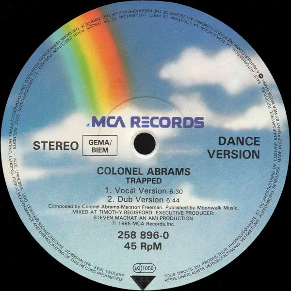 Colonel Abrams : Trapped (12" Version) (12", Maxi)