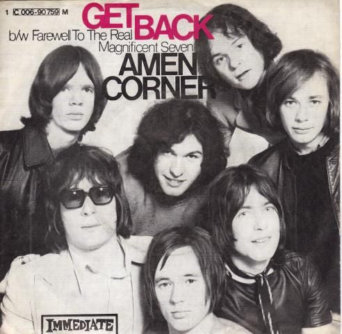Amen Corner : Get Back (7", Single, Mono)