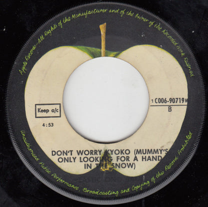 Plastic Ono Band* : Cold Turkey (7", Single, Mono)