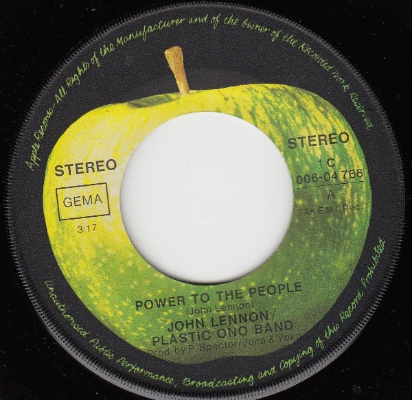 John Lennon / Plastic Ono Band* : Power To The People (7", Single)