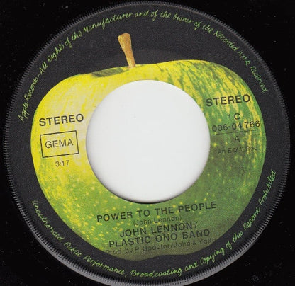 John Lennon / Plastic Ono Band* : Power To The People (7", Single)