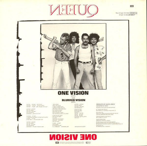 Queen : One Vision (Extended Vision) (12", Maxi)