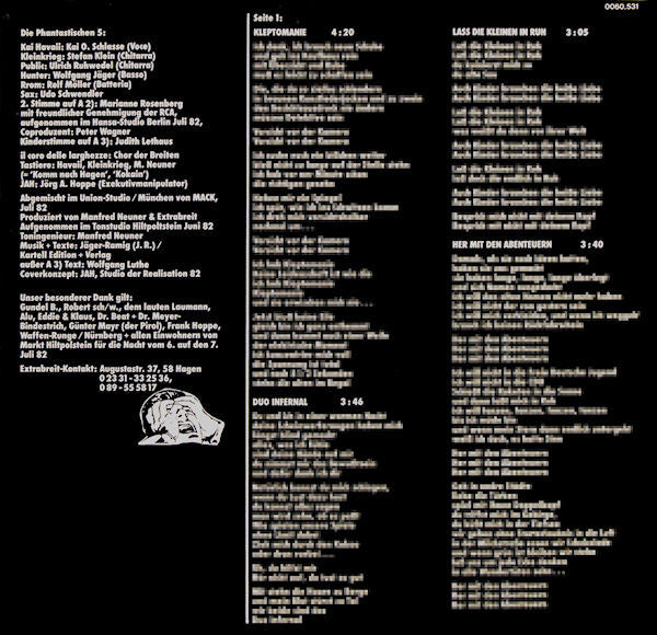 Extrabreit : Rückkehr Der Phantastischen 5! (LP, Album, Gre)