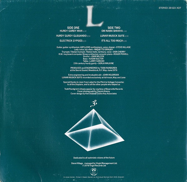 Steve Hillage : L (LP, Album)