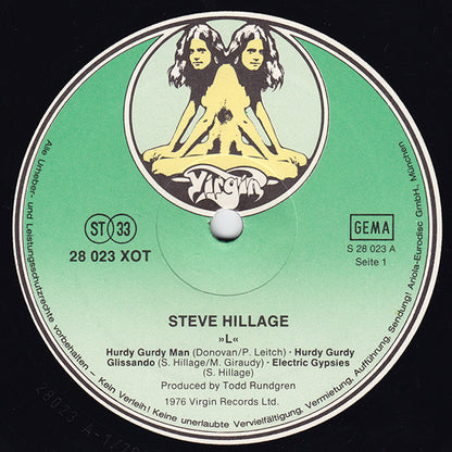 Steve Hillage : L (LP, Album)