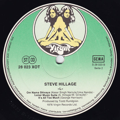 Steve Hillage : L (LP, Album)