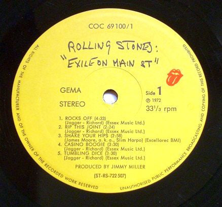 Rolling Stones* : Exile On Main St (2xLP, Album)