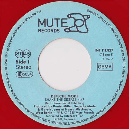 Depeche Mode : Shake The Disease (7", Single, Red)