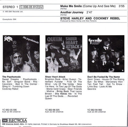 Steve Harley And Cockney Rebel* : Make Me Smile (Come Up And See Me) (7", Single)
