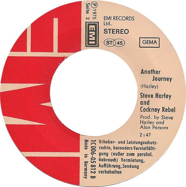 Steve Harley And Cockney Rebel* : Make Me Smile (Come Up And See Me) (7", Single)