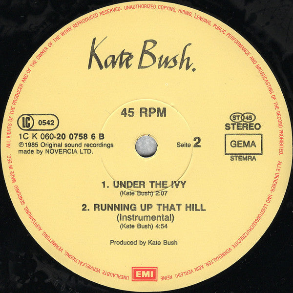 Kate Bush : Running Up That Hill (12", Maxi)