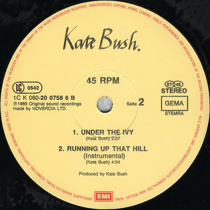 Kate Bush : Running Up That Hill (12", Maxi)