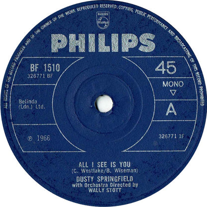 Dusty* : All I See Is You (7", Sol)