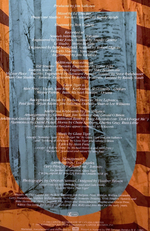 Glass Tiger : The Thin Red Line (LP, Album)