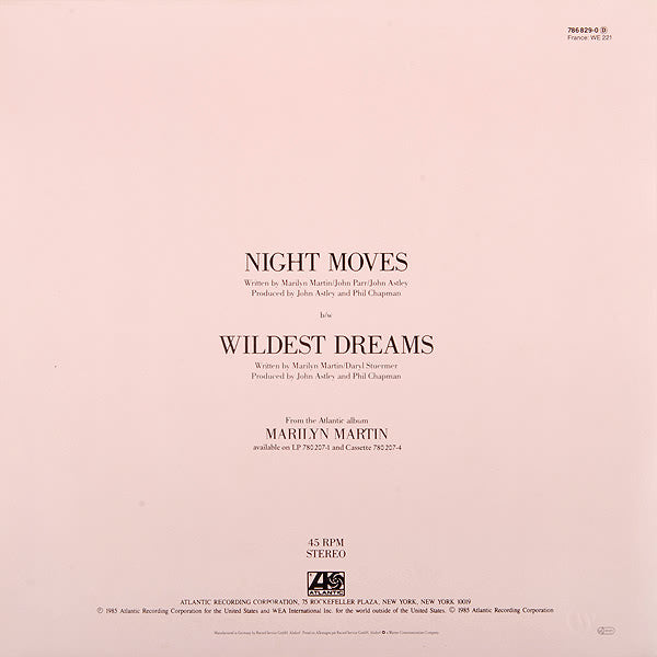 Marilyn Martin : Night Moves (12")