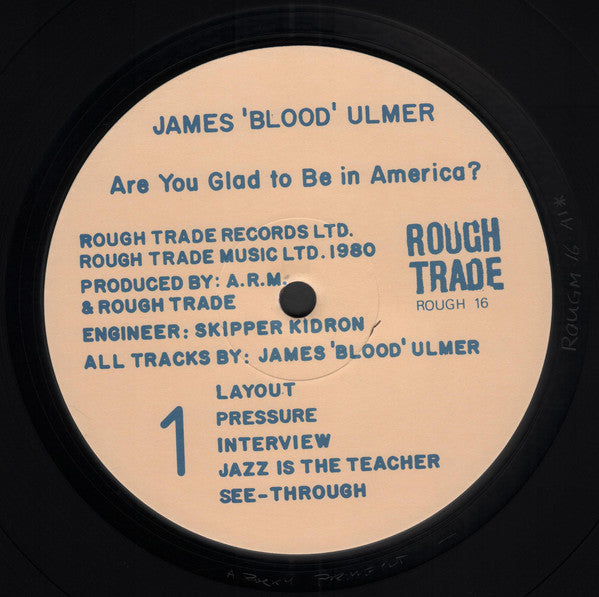 James 'Blood' Ulmer* : Are You Glad To Be In America? (LP, Album)