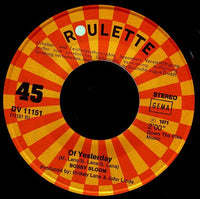 Bobby Bloom : Where Are We Going / Of Yesterday (7", Single)