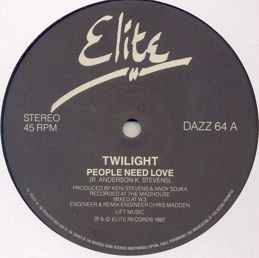 Twilight (19) : People Need Love (12")