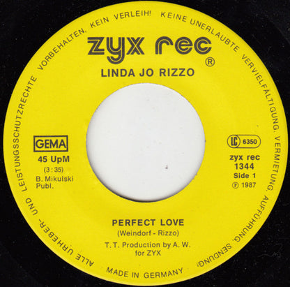 Linda Jo Rizzo : Perfect Love (7", Single)