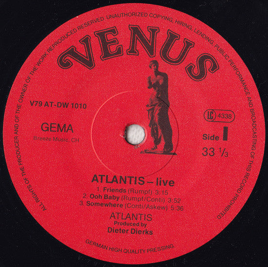 Atlantis (12) : Live (2xLP, Album, RE, Gat)