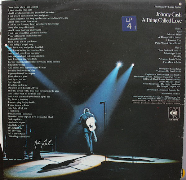 Johnny Cash : A Thing Called Love (LP, Album)