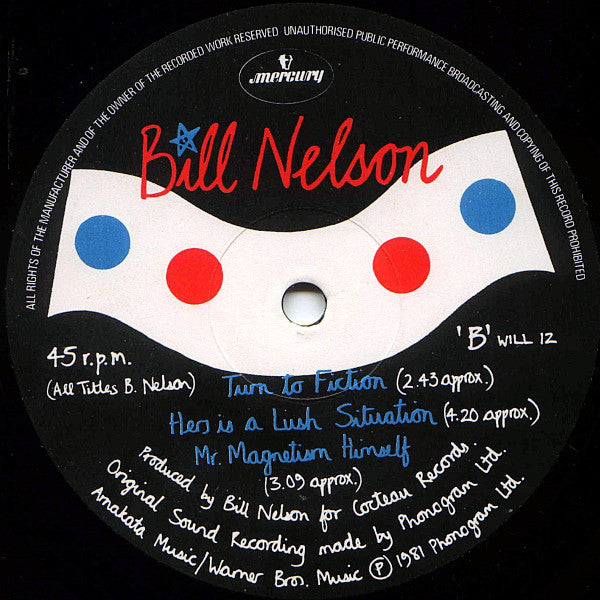 Bill Nelson : Banal (12", Single)