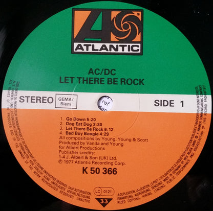 AC/DC : Let There Be Rock (LP, Album, RE)