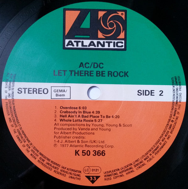 AC/DC : Let There Be Rock (LP, Album, RE)