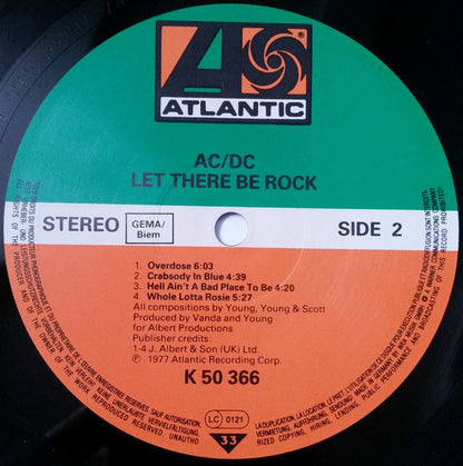 AC/DC : Let There Be Rock (LP, Album, RE)