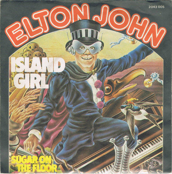 Elton John : Island Girl (7", Single)