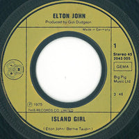 Elton John : Island Girl (7", Single)