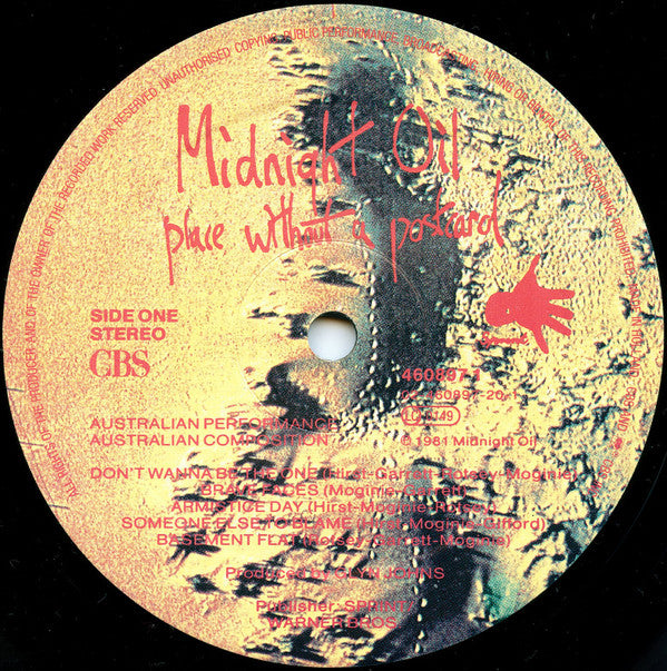 Midnight Oil : Place Without A Postcard (LP, Album)