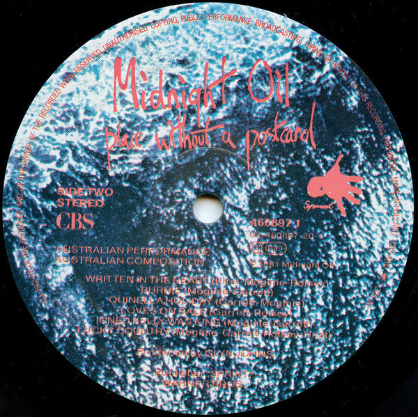 Midnight Oil : Place Without A Postcard (LP, Album)