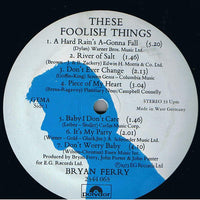 Bryan Ferry : These Foolish Things (LP, Album, RE)
