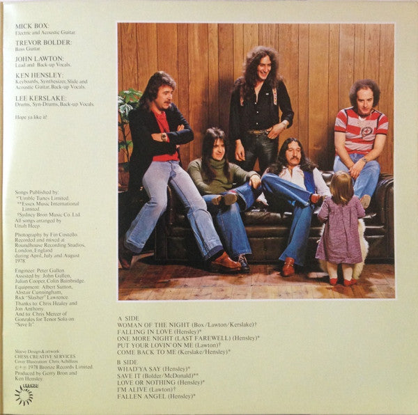 Uriah Heep : Fallen Angel (LP, Album, Gat)