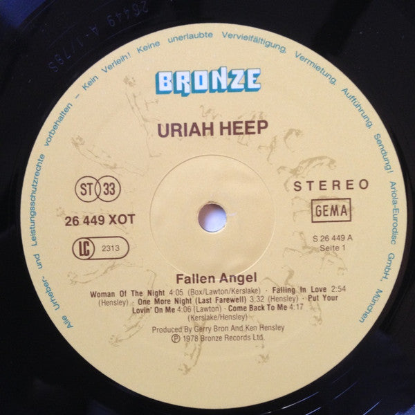 Uriah Heep : Fallen Angel (LP, Album, Gat)