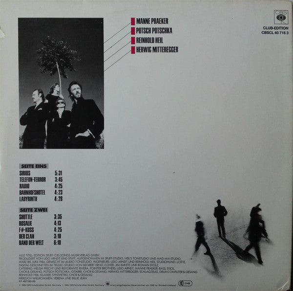 Spliff : Schwarz Auf Weiss (LP, Album, Club, Gat)