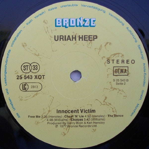 Uriah Heep : Innocent Victim (LP, Album)
