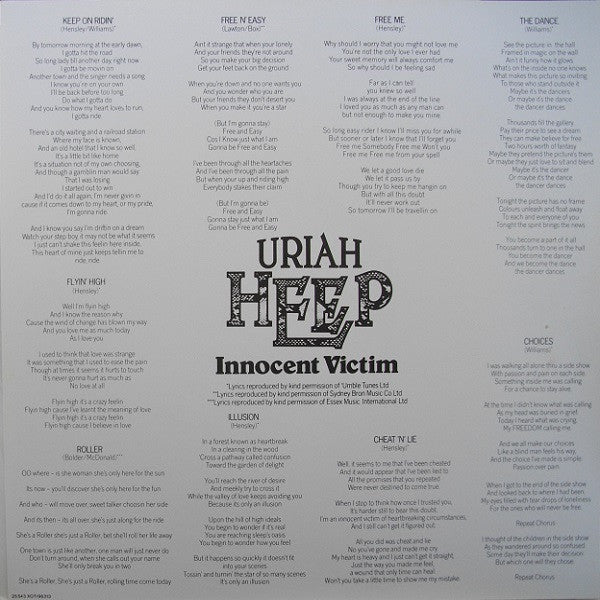 Uriah Heep : Innocent Victim (LP, Album)