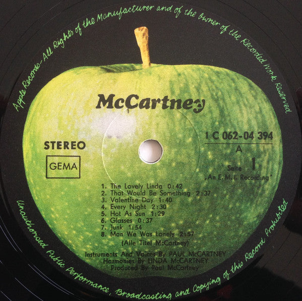 McCartney* : McCartney (LP, Album, Pri)