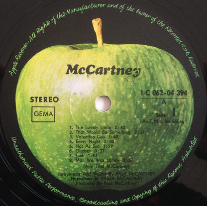 McCartney* : McCartney (LP, Album, Pri)