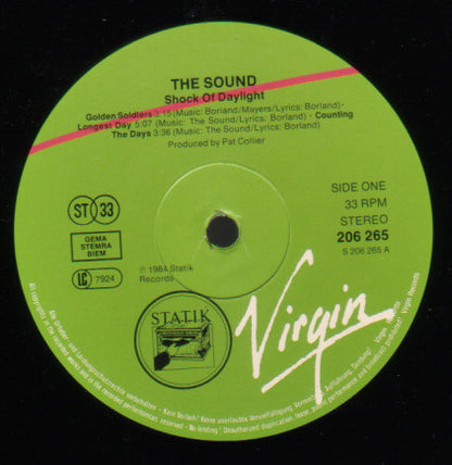 The Sound (2) : Shock Of Daylight (12", MiniAlbum)