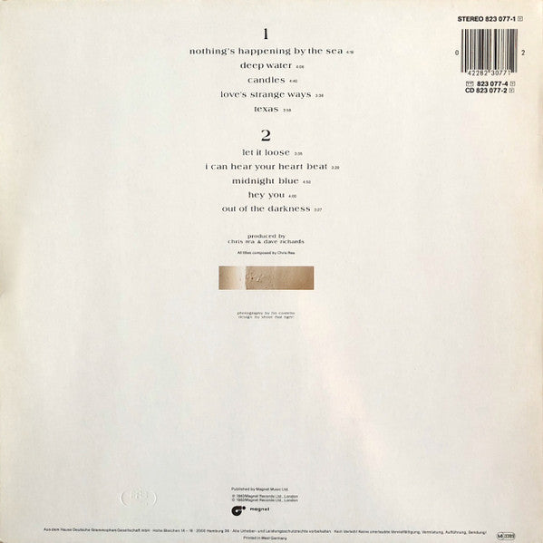 Chris Rea : Water Sign (LP, Album)