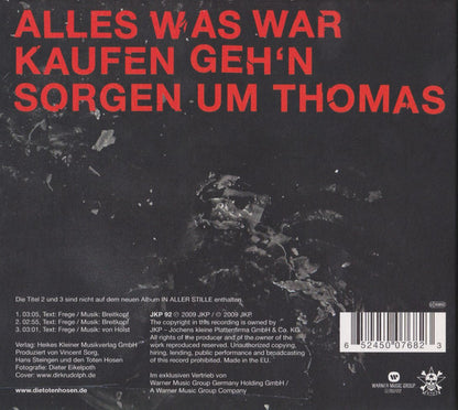 Die Toten Hosen : Alles Was War (CD, Maxi, Dig)