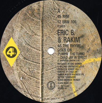 Eric B. & Rakim : As The Rhyme Goes On (12")